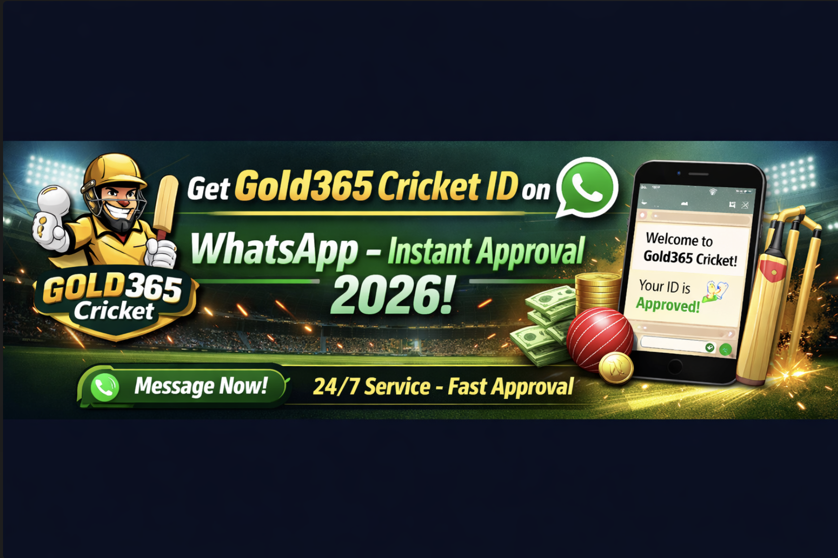Gold365 Cricket ID Whatsapp Number 2026