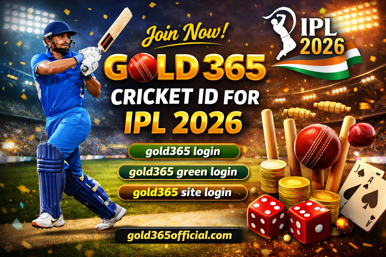 Gold 365 Cricket ID for IPL 2026